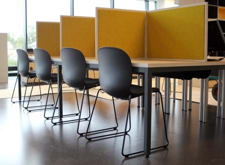 bordskærm opklæbet bordskærm i filt